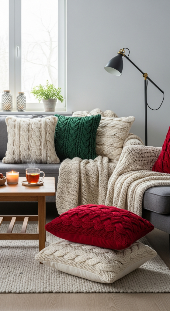 Cozy Knitted Pillow Covers