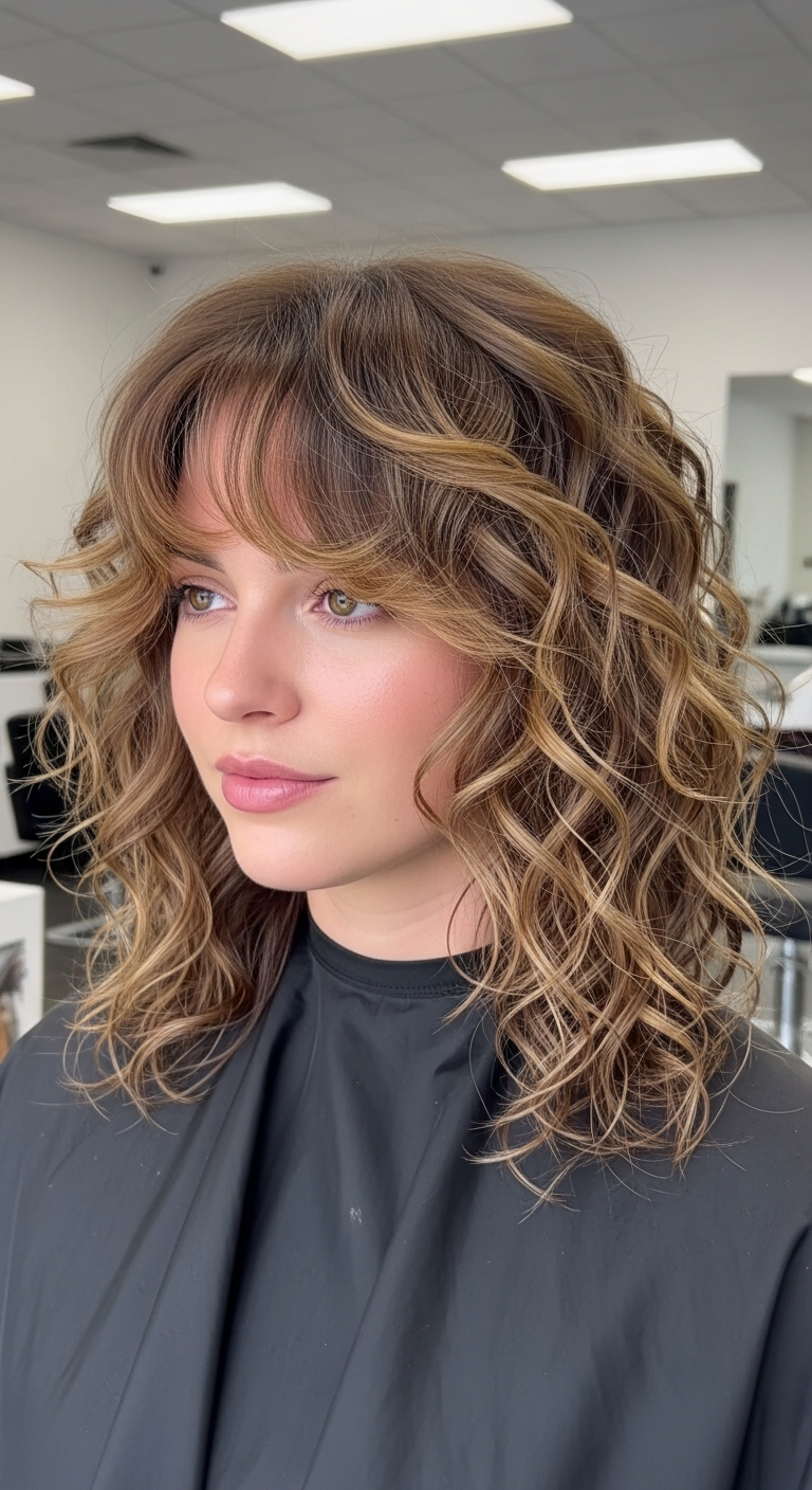 Curly Shag With Face-Framing Layers