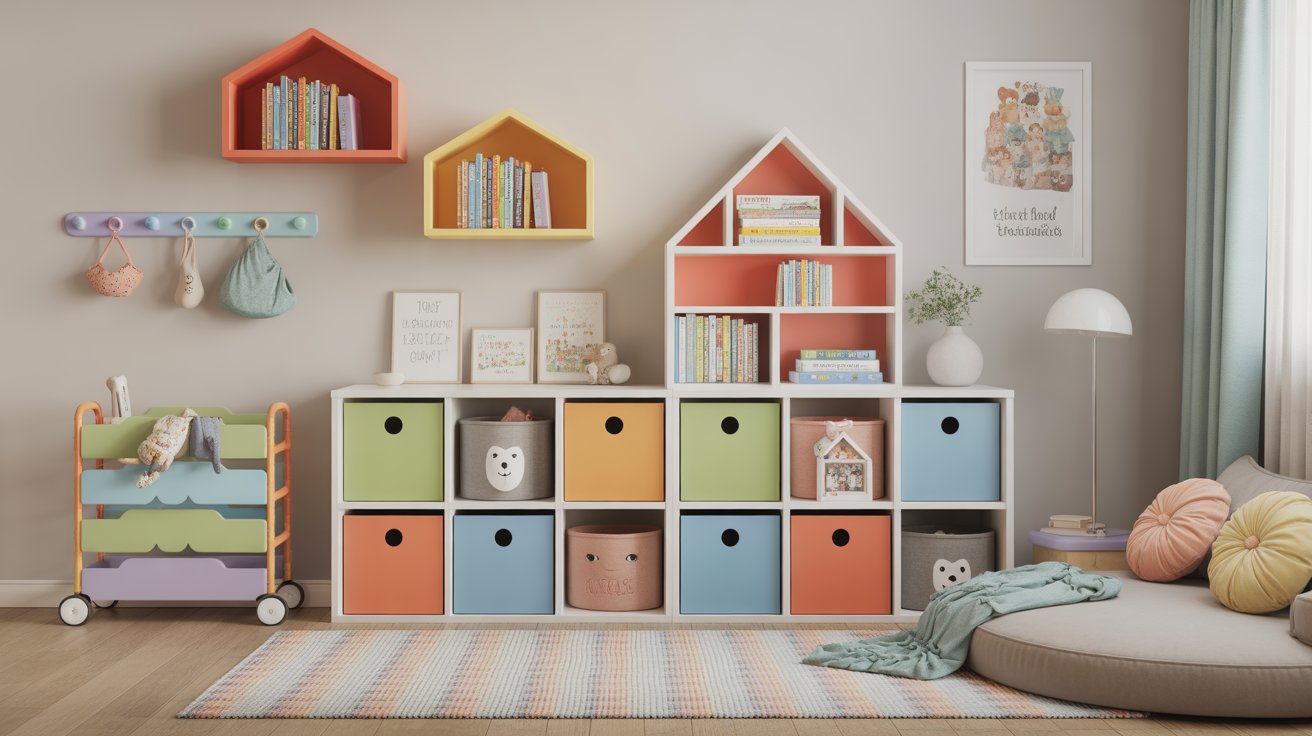 Cute Storage Ideas for Kids Rooms