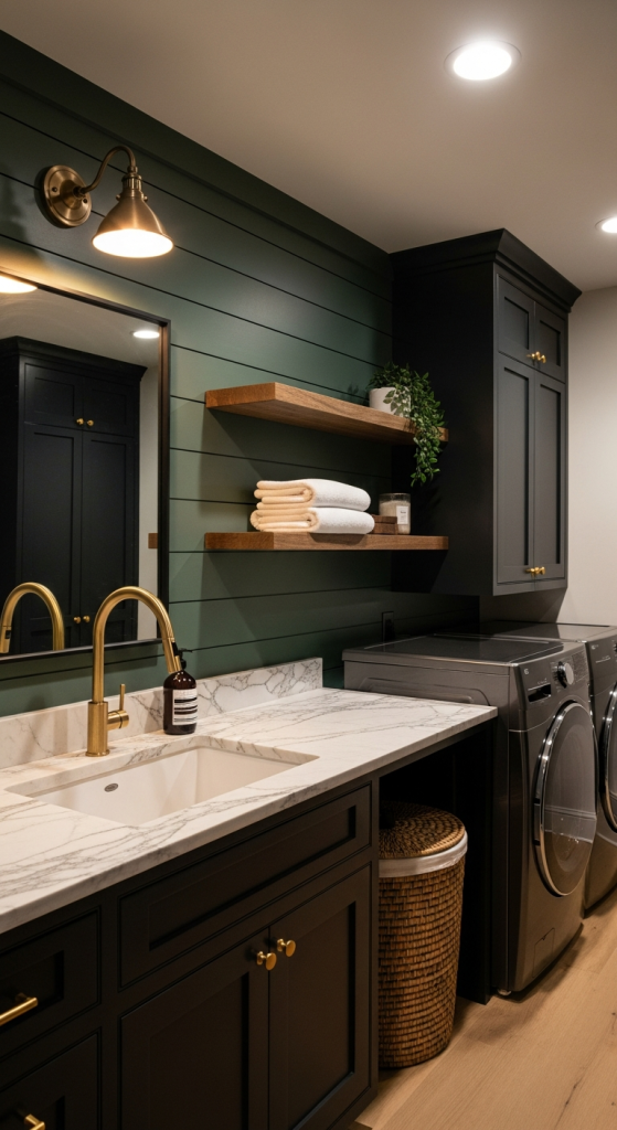 Dark Shiplap Or Paneling