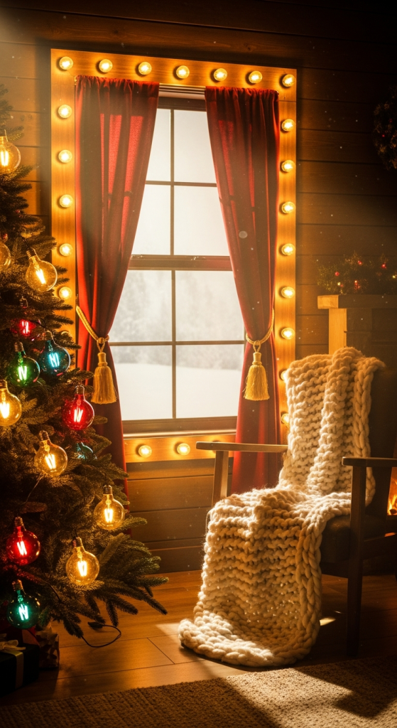 Decorate With Retro Christmas Lights