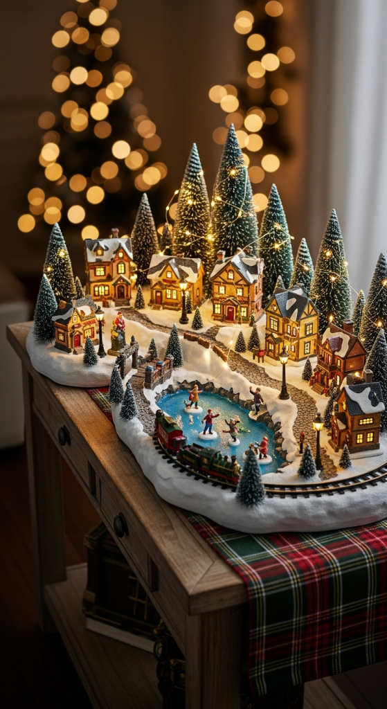 Display A Christmas Village Or Mini Winter Scene