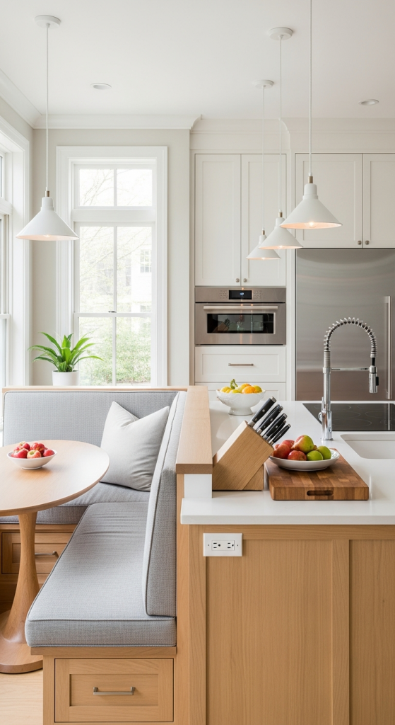 Dual-Purpose Island Banquette
