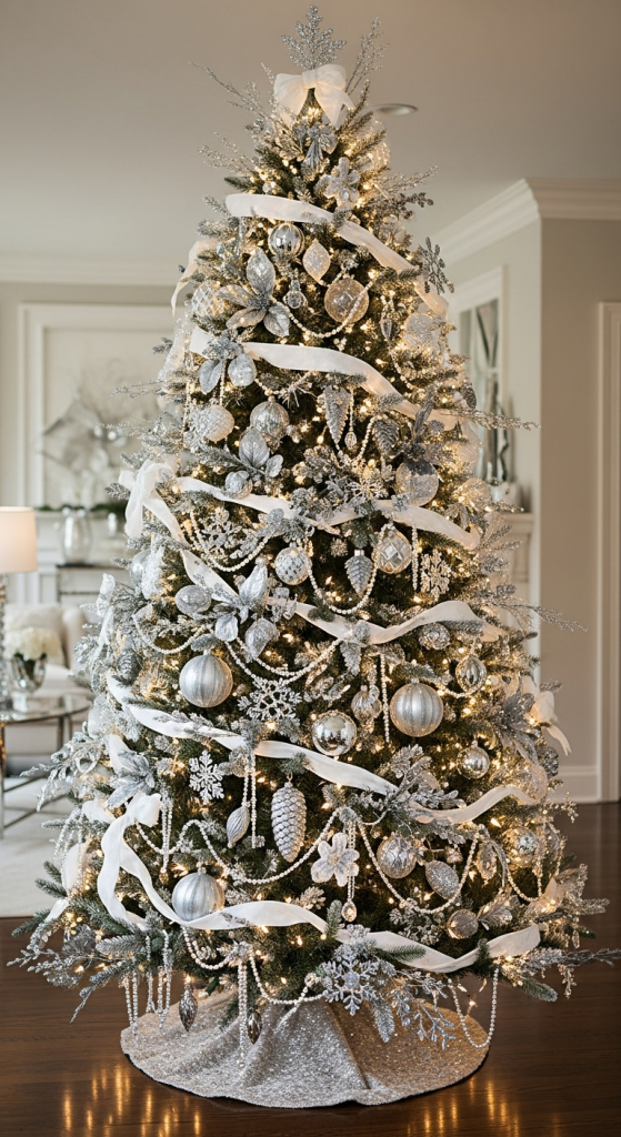Elegant Silver Garland Accents