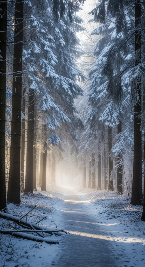 Frosty Forest Pathways