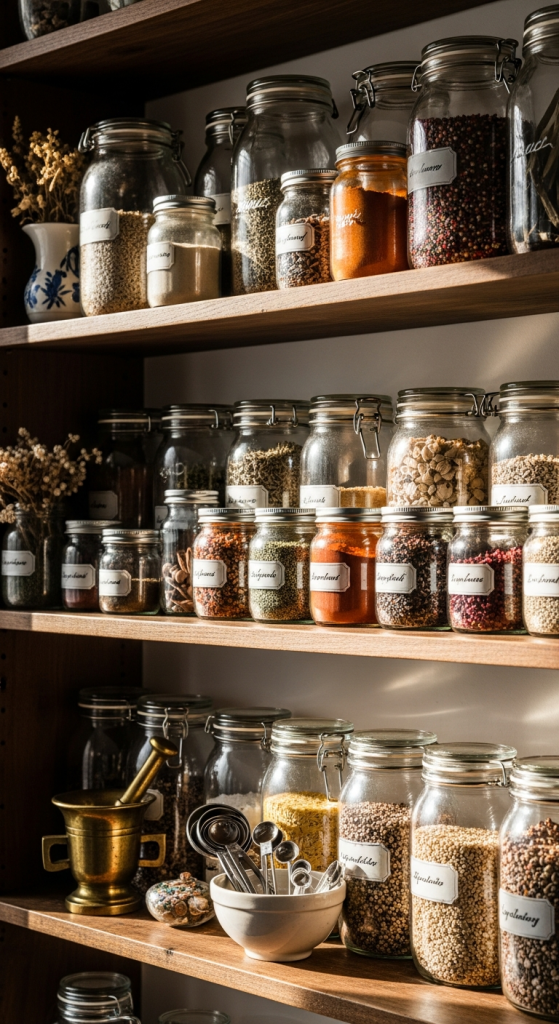 Glass Jar Storage Display