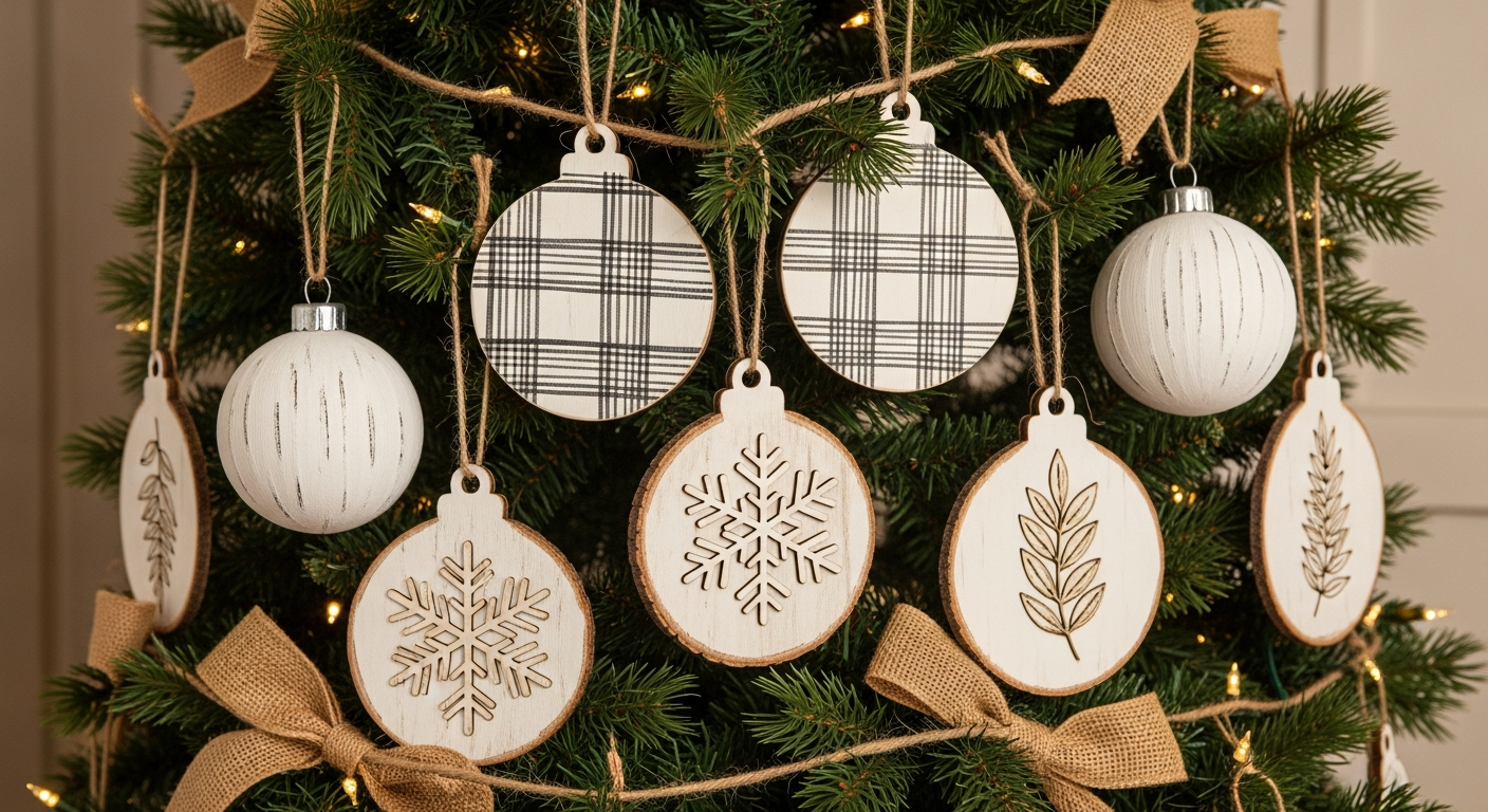 Hand-Painted Rustic Ornament Decoration Ideas