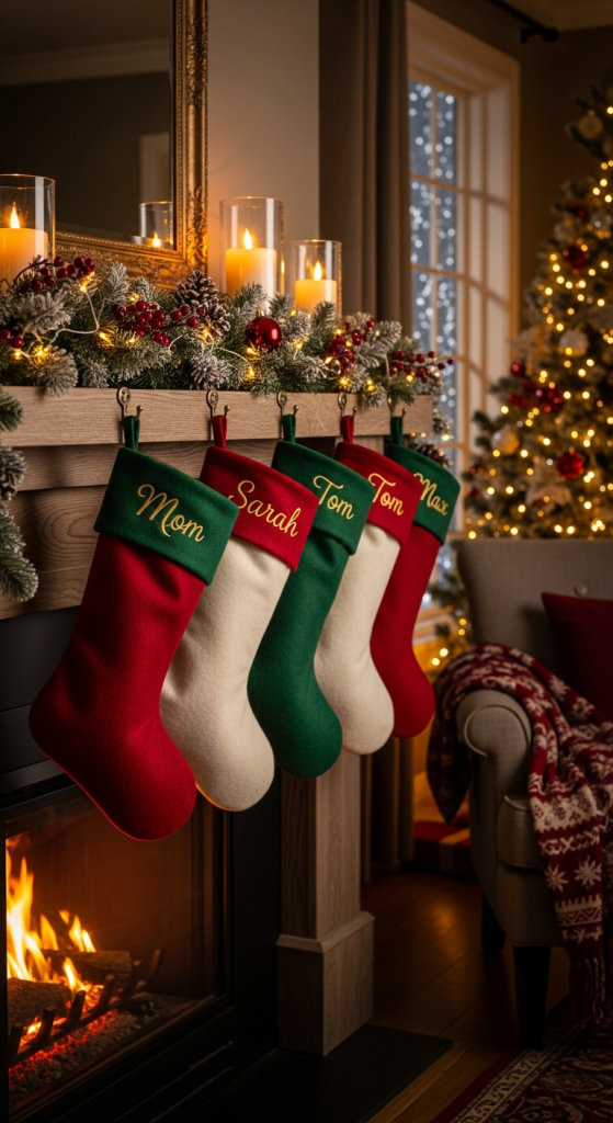 Hang Stockings With Personalized Details