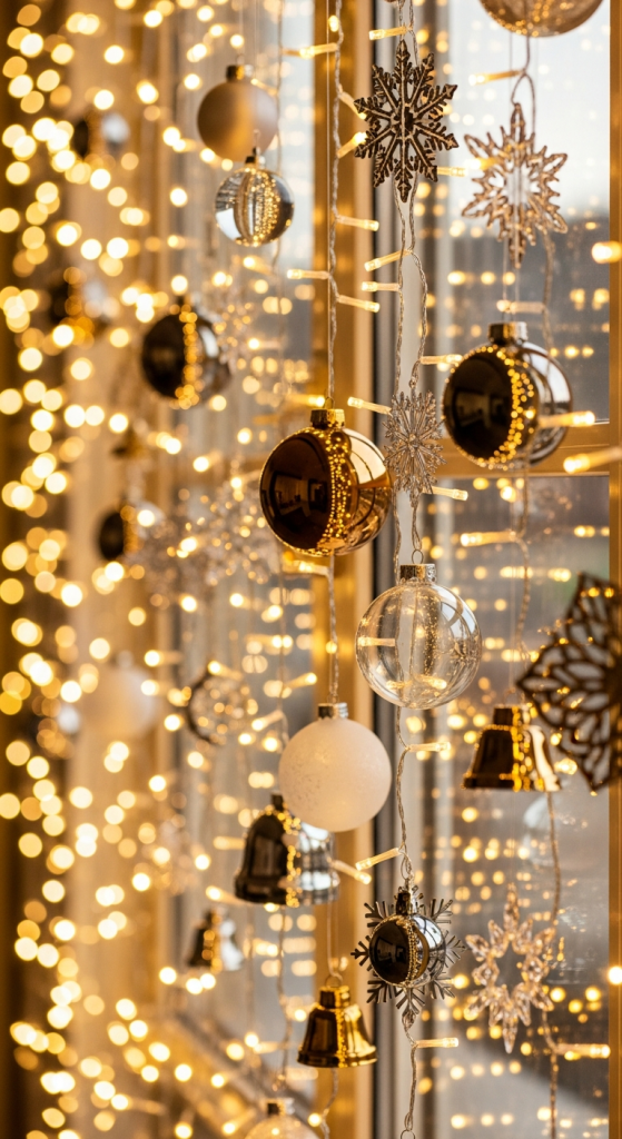 Hanging Ornament Light Curtain