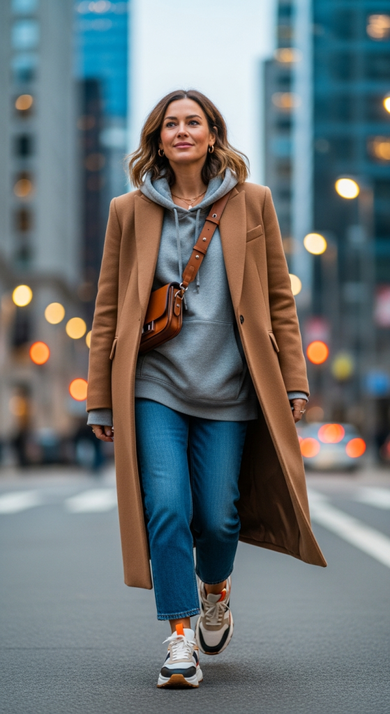 Hoodie with Tailored Coat