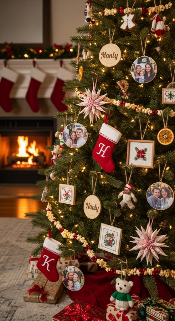 Include Personalized Family Ornaments