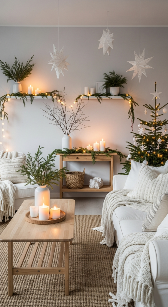 Introduce A Warm And Neutral Scandinavian Christmas Look