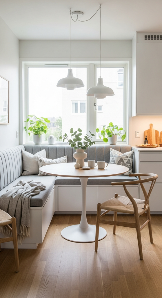 L-Shaped Seating For Efficiency