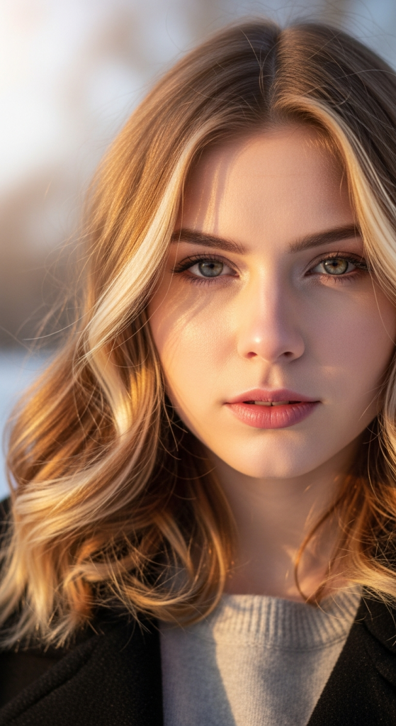 Light Auburn with Blonde Accents