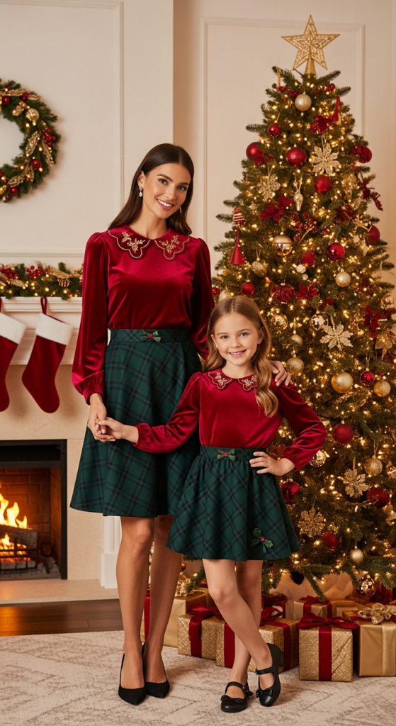 Matching Skirt and Top Ensembles