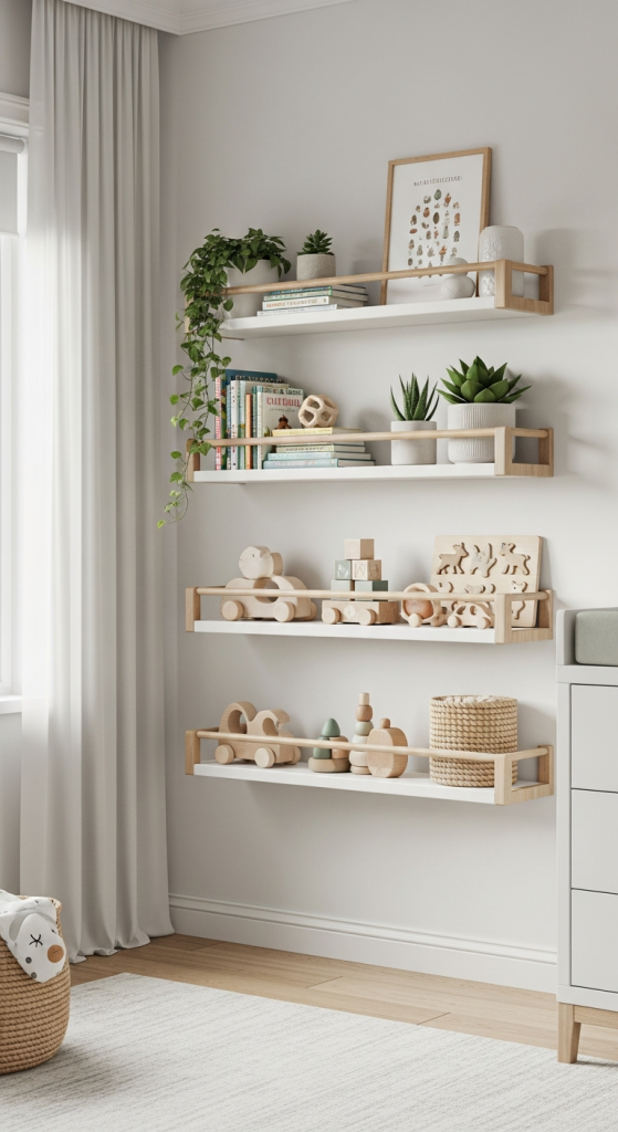 Minimalist Earthy Shelving