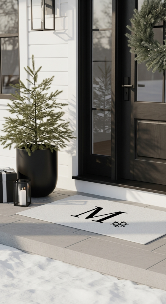 Minimalist Monogrammed Doormats