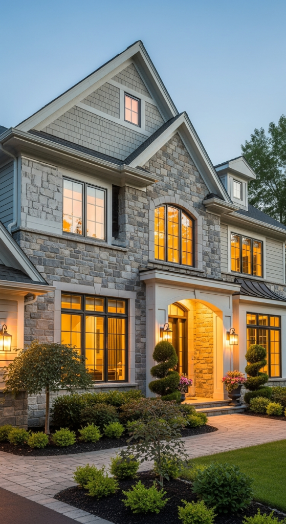 Natural Stone And Neutral Paint Combinations