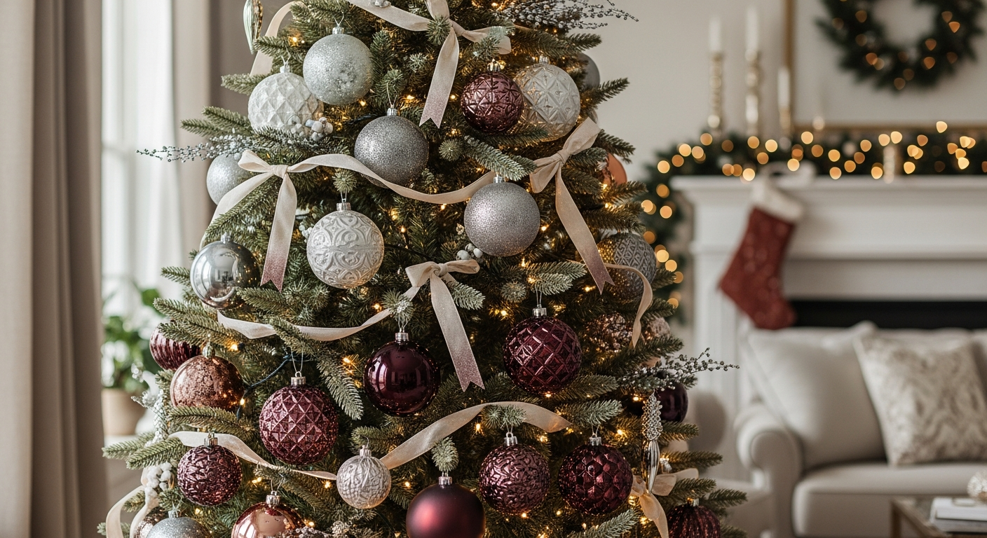 Ombre Christmas Tree Ornament Ideas