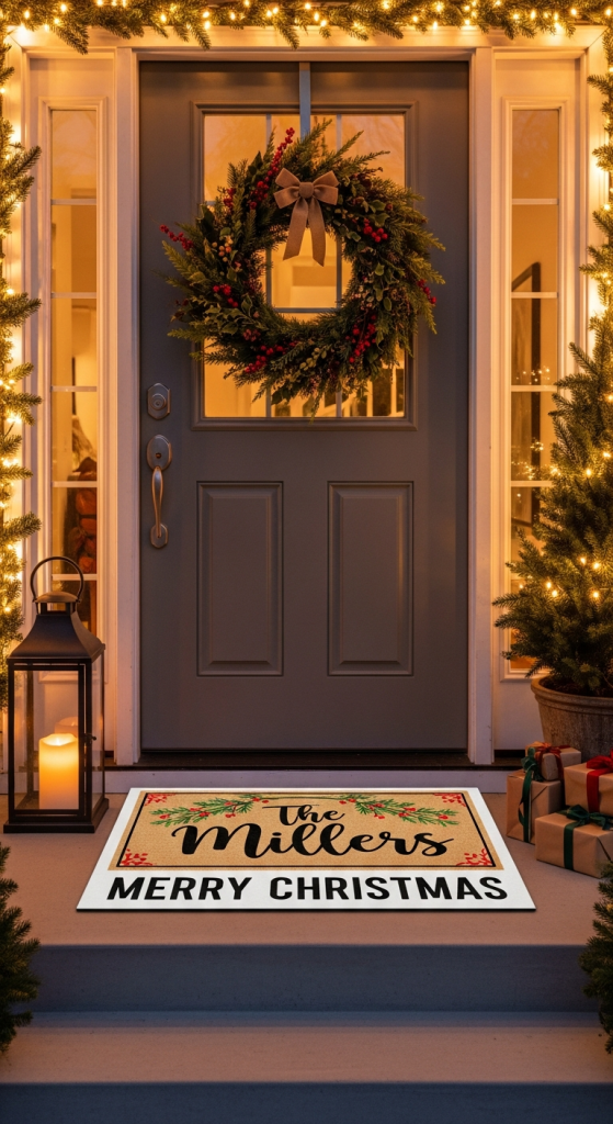 Personalized Family Holiday Mats
