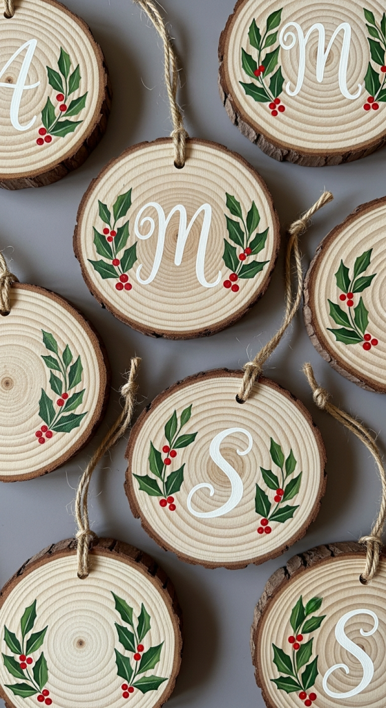 Personalized Family Initial Ornaments