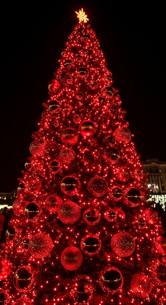 Red LED Glow Tree