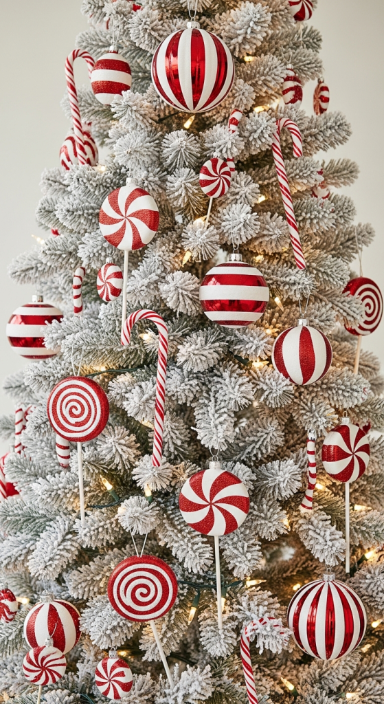 Red & White Candy Cane Tree