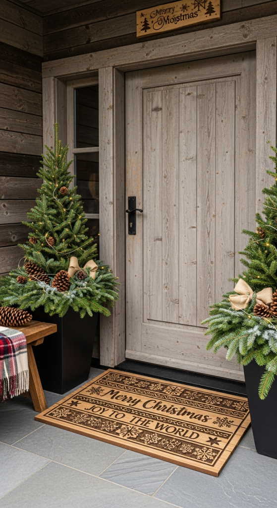 Rustic Wooden Slat or Rubber Mats