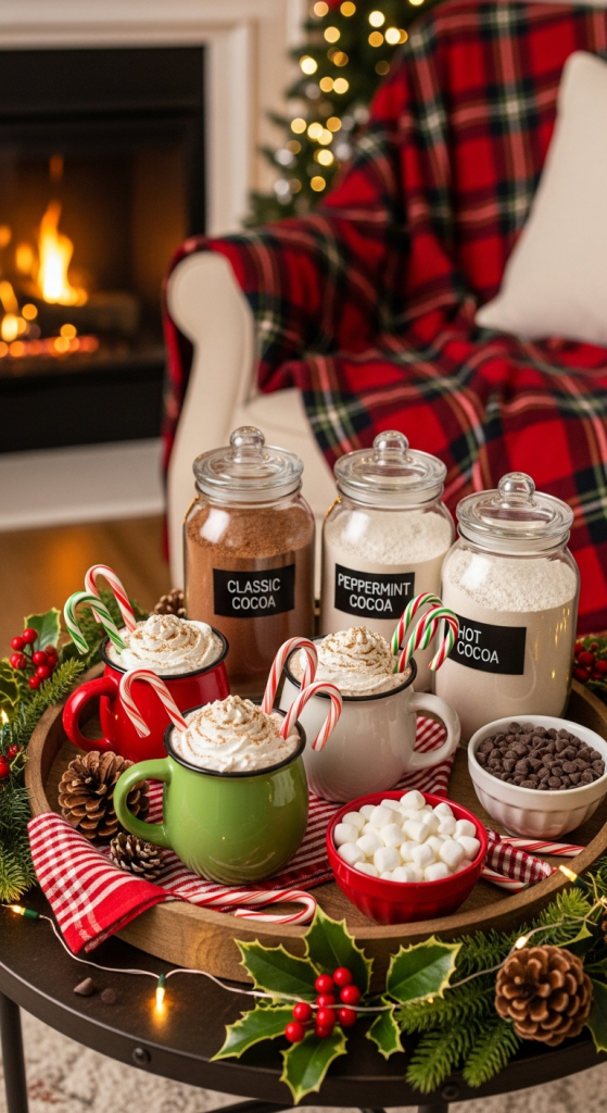 Set Up A Warm Hot Cocoa Or Drink Station