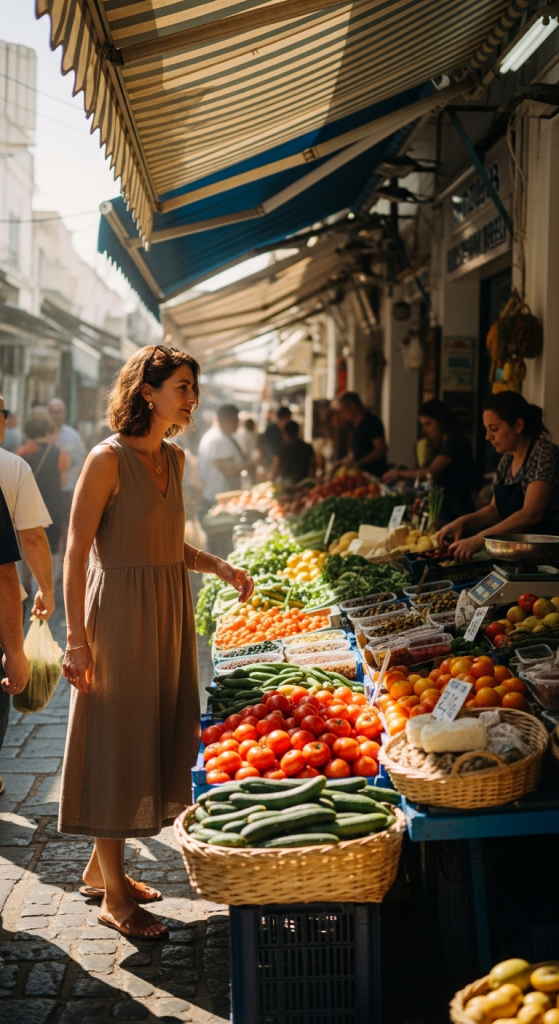 Sleeveless Midi Dress & Flat Sandals