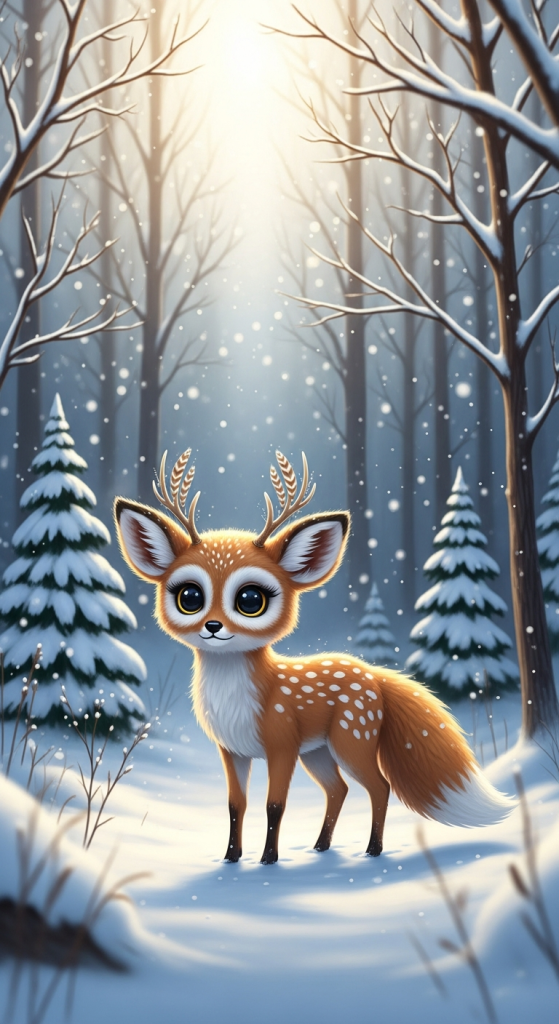 Snow-Covered Wildlife