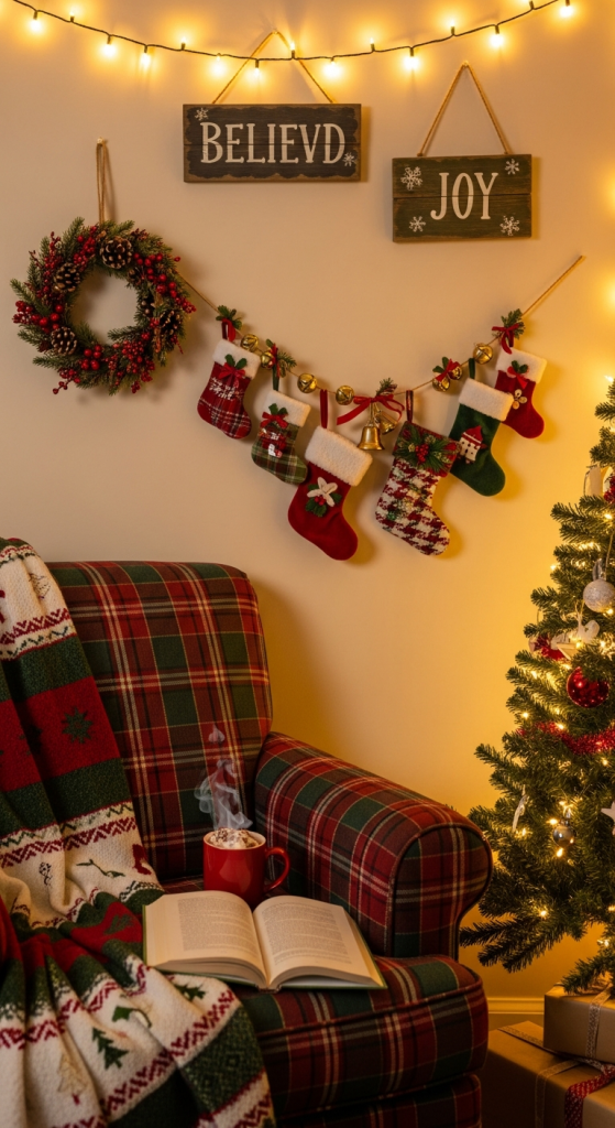 Stocking or Hanging Decor for Vertical Interest