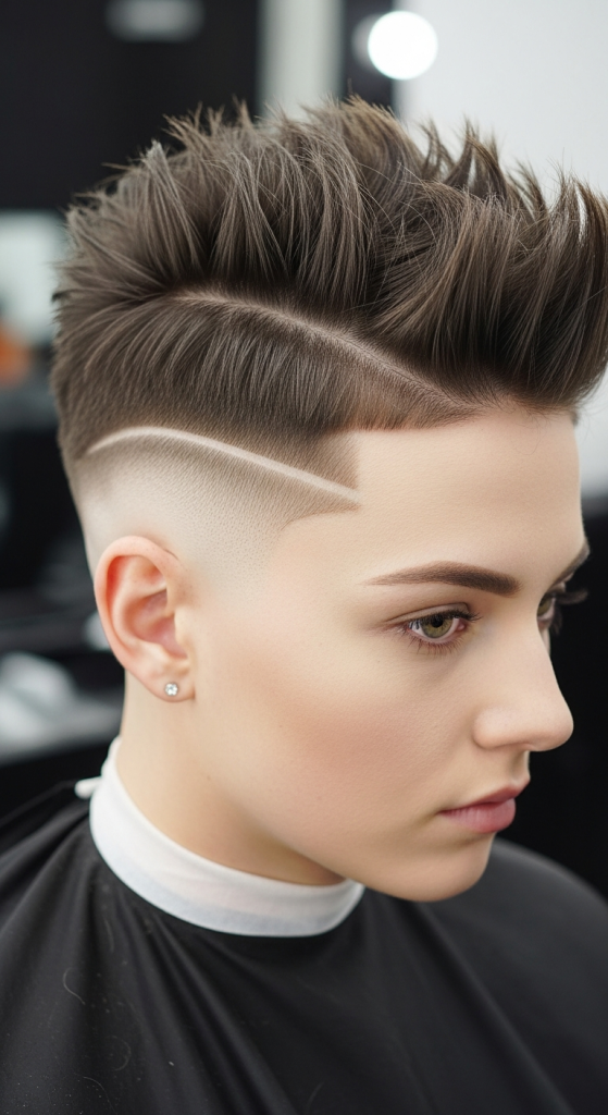 Tapered Spiky Haircut