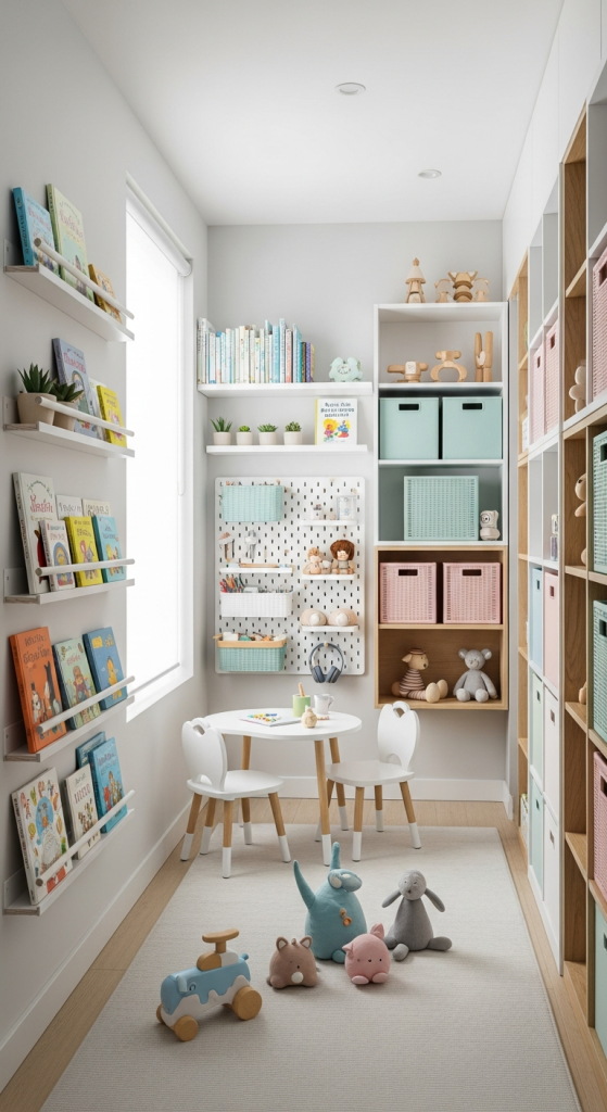 Use Vertical Space with Wall-Mounted Storage