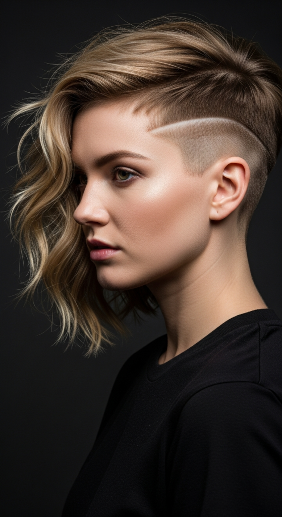 Wavy Pixie With Undercut