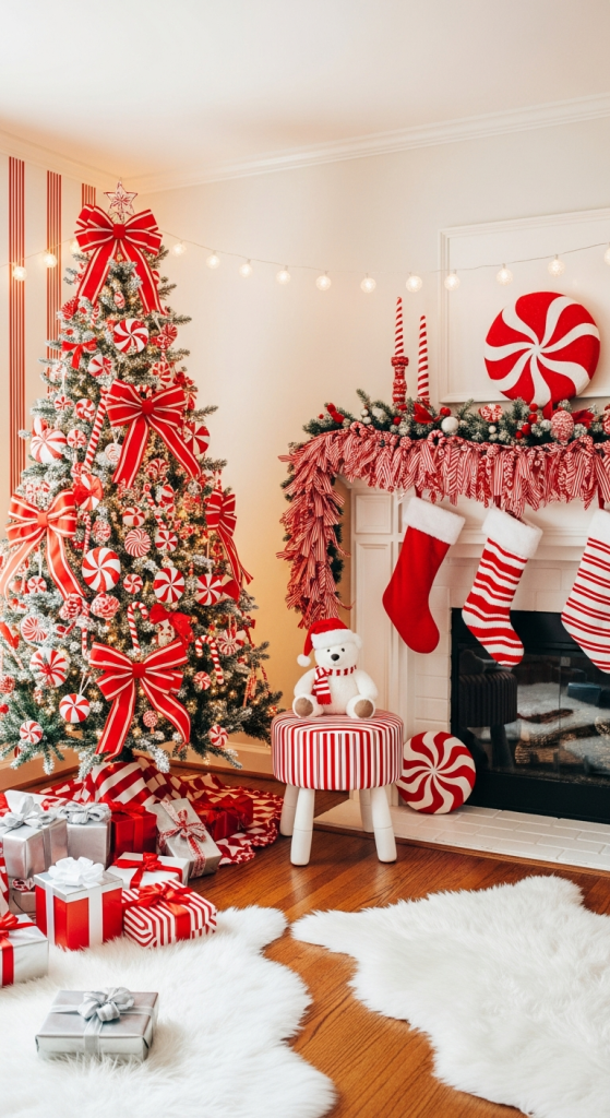 Whimsical Candy Cane Christmas Theme