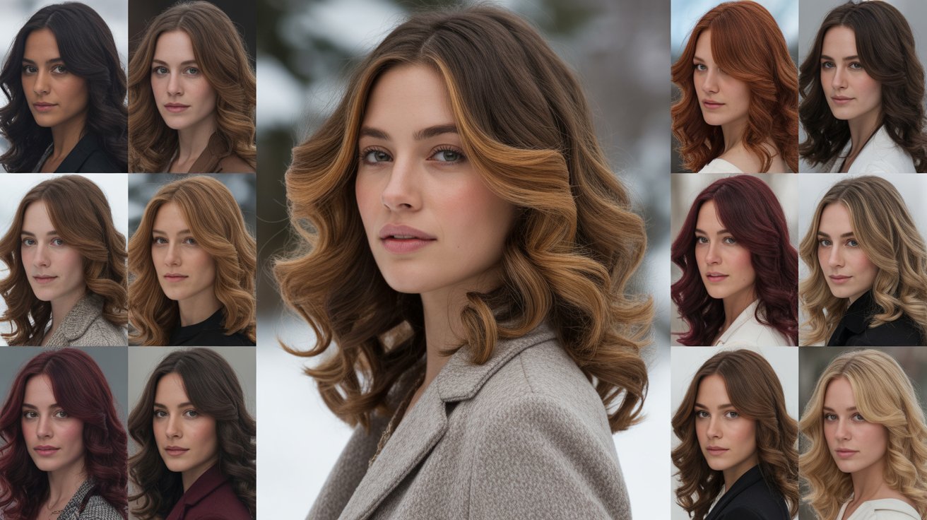 Winter Hair Colors Ideas for Brown Skin