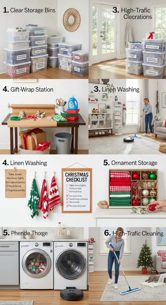 Christmas Cleanup and Organization Ideas