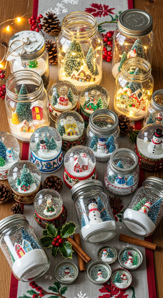 DIY Christmas Snow Globe Ideas
