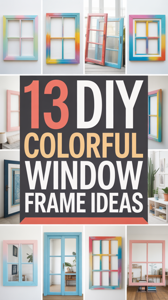 DIY Colorful Window Frame Ideas