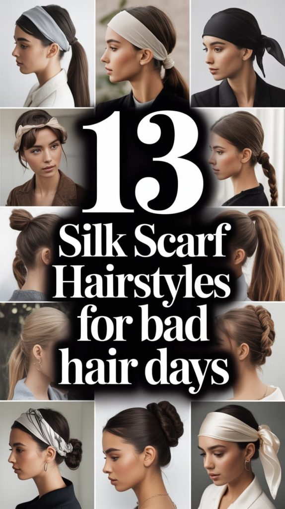 Silk Scarf Hairstyles for Bad Hair Days