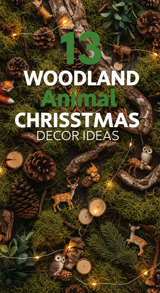 Woodland Animal Themed Christmas Decor Ideas