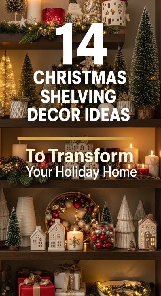Christmas Shelving Decor Ideas