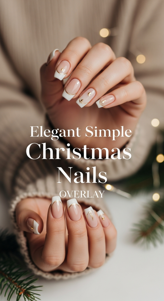 Elegant Simple Christmas Nails