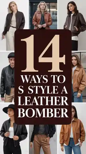 Ways to Style a Vintage Leather Bomber