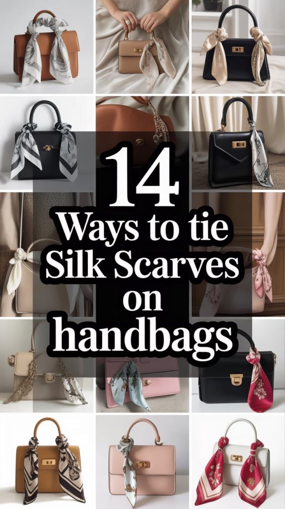 Ways to Tie Silk Scarves on Handbags