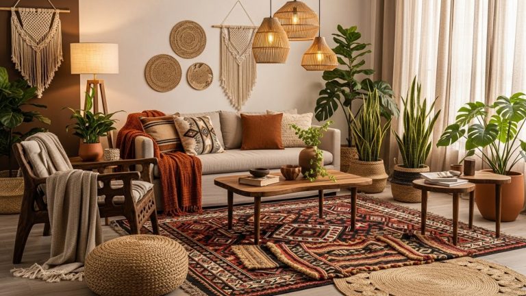 Afrohemian Living Room Ideas