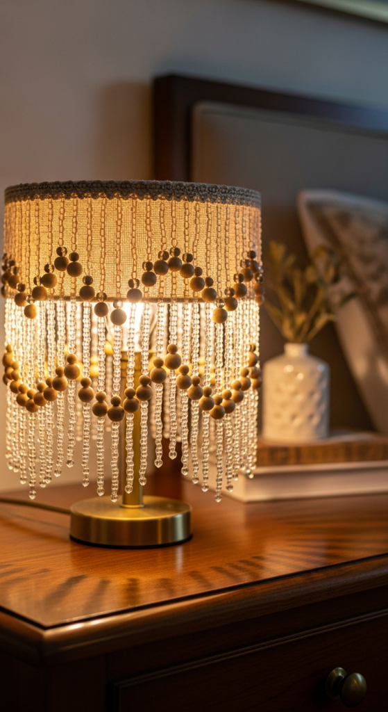 Beaded Fringe Lamp Shade