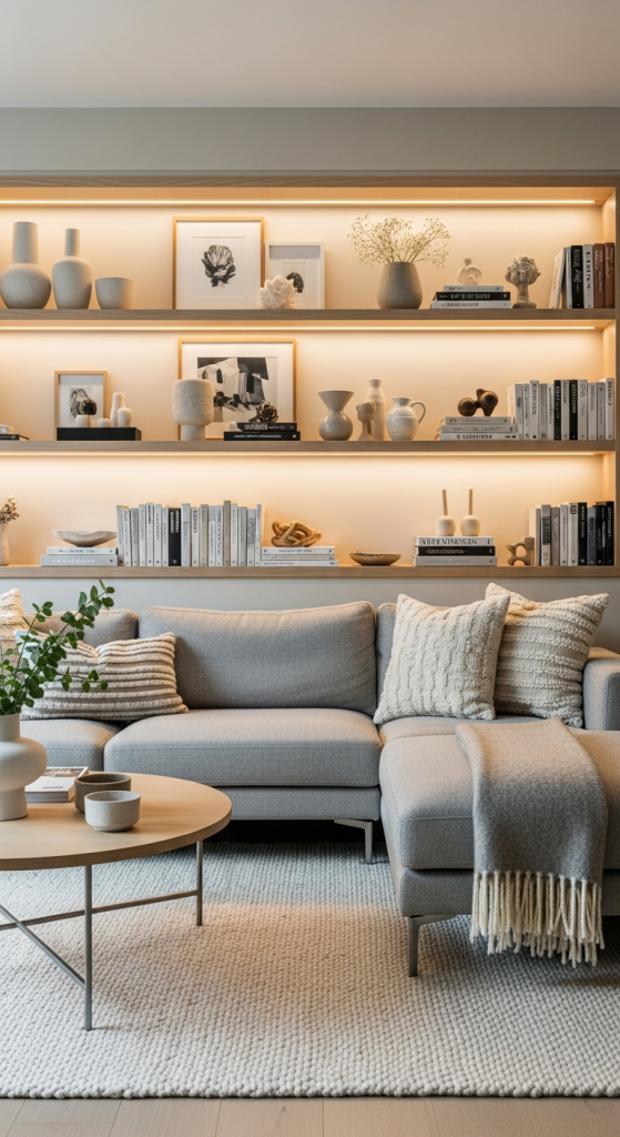 Built-In Wall Shelving