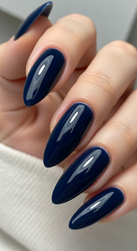 Charcoal Grey Matte Nails